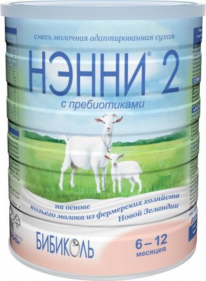 Купить нэнни 2 смесь на основе натурального козьего молока с пребиотиками с 6 месяцев, 800г в Нижнем Новгороде