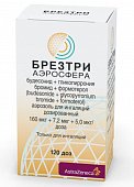 Купить брезтри аэросфера, аэрозоль для ингаляций дозированный 160 мкг+7.2 мкг+5 мкг/доза, 120 доз (10,7г)  в Нижнем Новгороде