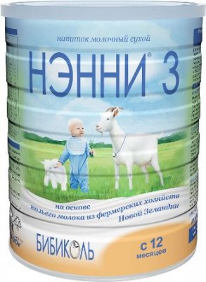 Купить нэнни 3 смесь на основе натурального козьего молока с пребиотиками с 12 месяцев, 800г в Нижнем Новгороде