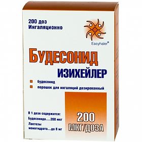 Купить будесонид изихейлер, порошок для ингаляций дозированный 200мкг/доза, ингаляторы 200доз в Нижнем Новгороде