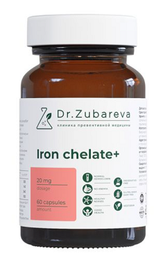 Dr.Zubareva (Др.Зубарева) Железо бисглицинат хелат, капсулы 60шт БАД