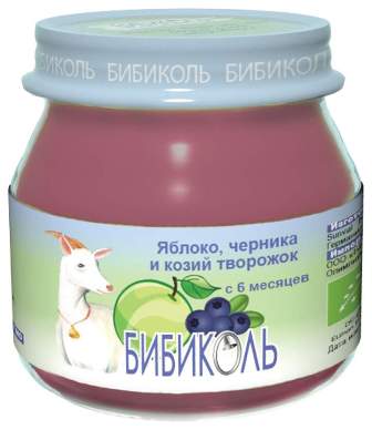 Купить бибиколь пюре ябл/черника/козий творожок 80г в Нижнем Новгороде