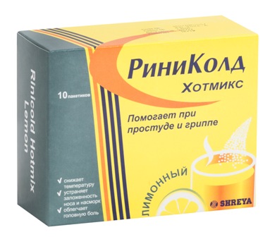 Купить риниколд хотмикс, порошок для приготовления раствора для приема внутрь, лимонный, саше 5г, 10 шт в Нижнем Новгороде