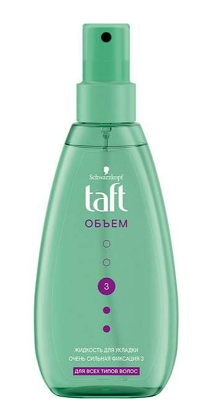 Taft (Тафт) жидкость для укладки волос объем очень сильной фиксации, 150мл