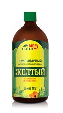 Натурмед, желтая эмульсия скипидарная для принятия ванн с экстрактами 38 целебных трав, 1000 мл