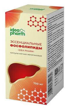 Эссенциальные фосфолипиды Idea Pharm, капсулы желатиновые мягкие 1800мг 60шт БАД банка