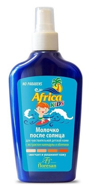 Купить флоресан (floresan) africa kids молочко после солнца экстракт календулы и облепиха, 200мл в Нижнем Новгороде