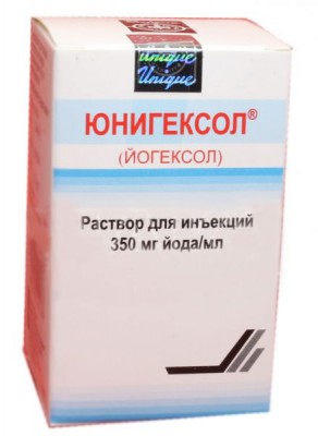 Купить юнигексол, раствор для инъекций 350мг йода/мл, флакон 50мл(юник фармасьютикал лабораториз, индия) в Нижнем Новгороде