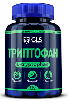 GLS (ГЛС) Триптофан 500мг, капсулы 250мг, 120 шт БАД