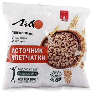 Отруби Лито хрустящие пшеничные Кальций, 100г БАД