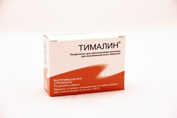 Тималин, лиофилизат для приготовления раствора для внутримышечного .