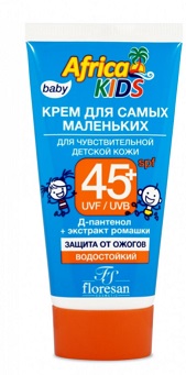 Купить флоресан (floresan) africa kids крем солнцезащитный, 250мл spf-45 в Нижнем Новгороде