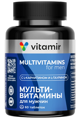 Витамир Витаминный комплекс A-Zn для женщин, таблетки, покрытые оболочкой массой 900мг 60шт БАД