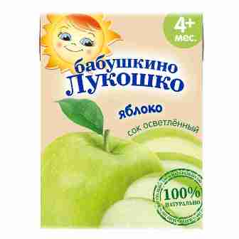 Купить сок бабушкино лукошко яблоко вишня осветленный с 4 мес. 200мг в Нижнем Новгороде