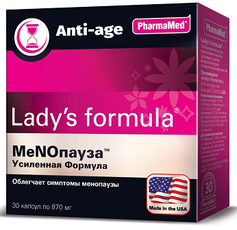 Lady's Formula (Леди-с Формула) Менопауза усиленная формула, капсулы, 30 шт БАД
