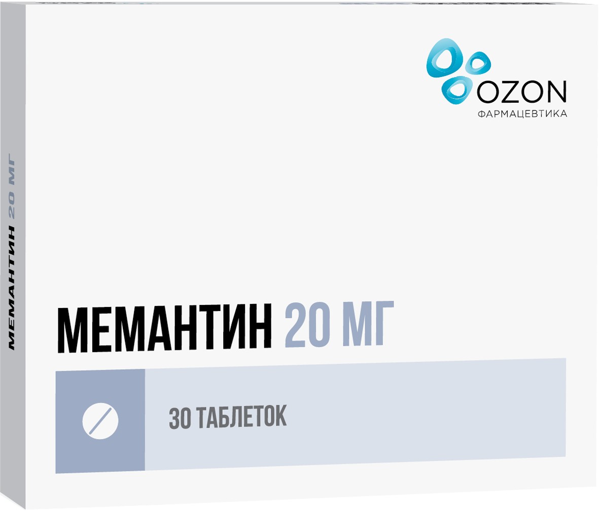 Мемантин, таблетки, покрытые пленочной оболочкой 20мг, 30 шт купить в  интернет-аптеке в Нижнем Новгороде от 1 415 руб.