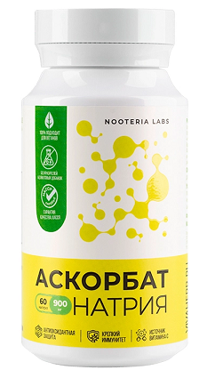Nooteria Labs (Нутерия Лабс) аскорбат натрия 900 мг, капсулы 60шт БАД