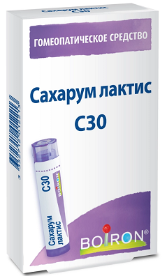 Сахарум лактис С30 гомеопатические монокомпонентный препарат минерально-химического происхождения гранулы гомеопатические 4г