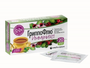 Купить гриппофлю иммунитет, порошок со вкусом апельсина, 20 шт бад в Нижнем Новгороде