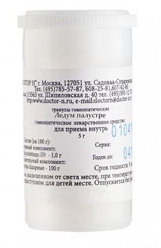 Купить ледум палустре (ледум) монокомпонентный препарат раститительного происхождения с6, гранулы гомеопатические, 5г в Нижнем Новгороде