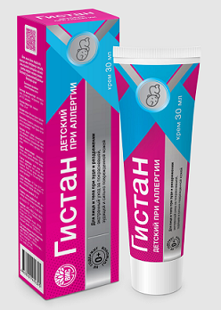 Гистан крем для лица, тела успокаивающий детский при зуде и раздражении, 30мл