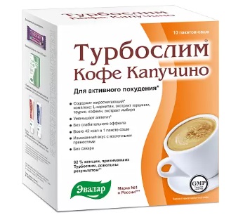 Купить турбослим кофе капучино, саше 9,5г №10_бад в Нижнем Новгороде