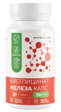 Nooteria Labs (Нутерия Лабс) Железа бисглицинат, капсулы 90шт БАД Nooteria Labs (Нутерия Лабс) Железа бисглицинат, капсулы 90шт БАД