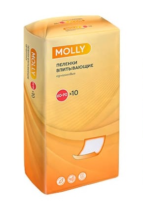 Molly (Молли) пеленки впитывающие 60х90см 10 шт
