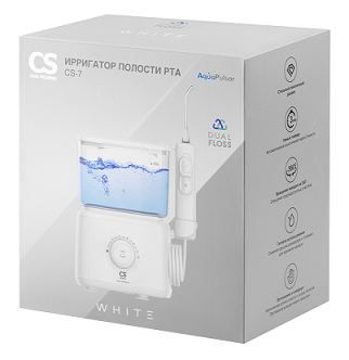Ирригатор полости рта CS Medica AguaPulsar CS-7 Dual Floss белый