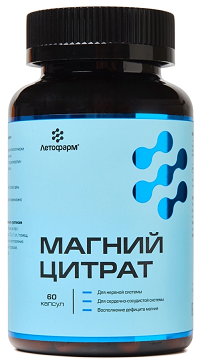 Магний цитрат Летофарм, капсулы 60шт БАД