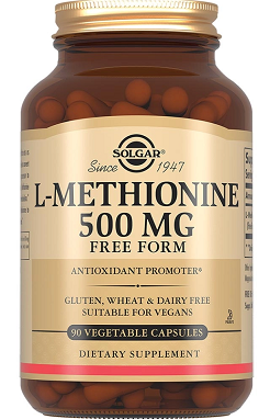 Solgar (Солгар) L-Метионин 500 мг, капсулы 90 шт БАД