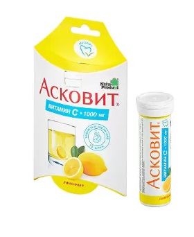 Купить асковит, таблетки шипучие, лимонные 1г, 10 шт в Нижнем Новгороде