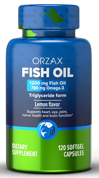 Орзакс фиш ойл Рыбий жир, капсулы 120 шт БАД