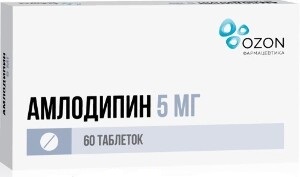 Купить амлодипин, таблетки 5мг, 60 шт в Нижнем Новгороде