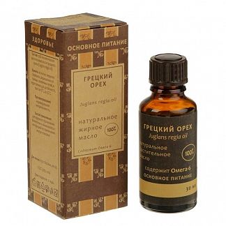 Масло натурального Грецкого ореха, 30мл