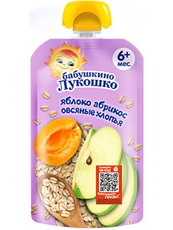 Купить баб.лук. пюре ябл/абрик/овсяные хлопья 125г в Нижнем Новгороде
