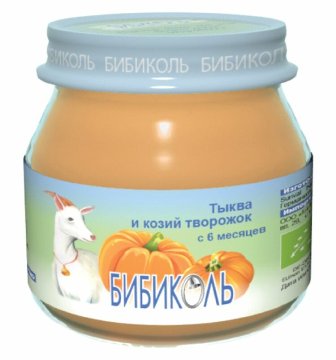 Купить бибиколь пюре тыква/козий творож 80г в Нижнем Новгороде