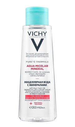 Vichy Purete Thermale (Виши) мицеллярная вода с минералами для чувствительной кожи 200мл