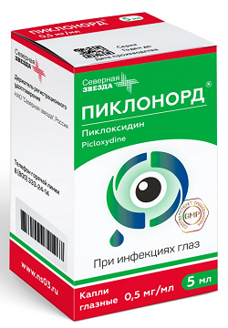 Пиклонорд, капли глазные 0.5 мг/мл, флакон-капельница 5мл
