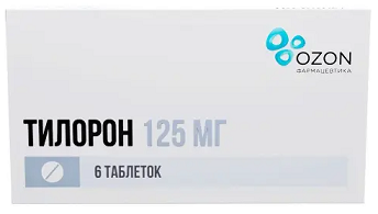 Тилорон, таблетки, покрытые пленочной оболочкой, 125мг, 6 шт