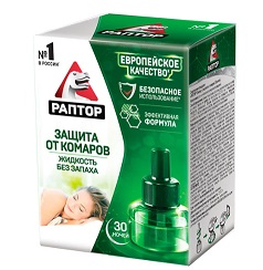 Купить раптор жидкость от комаров 30 ночей без запаха в Нижнем Новгороде