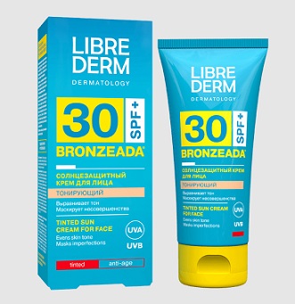 Librederm Bronzeada (Либридерм) крем солнцезащитный тонирующий для лица, 50мл SPF30