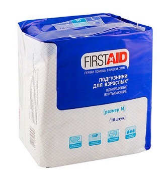 First Aid (Ферстэйд) трусы-подгузники супер, размер M, 10 шт