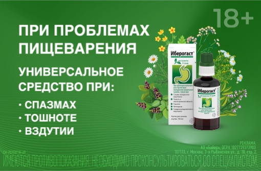 Иберогаст: при проблемах пищеварения
