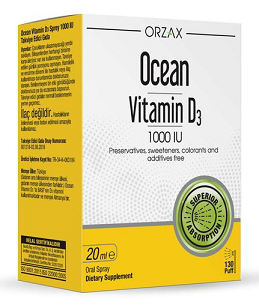 Витамин Д3 1000МЕ Ocean Orzax (Орзакс Оушен), спрей 20мл БАД