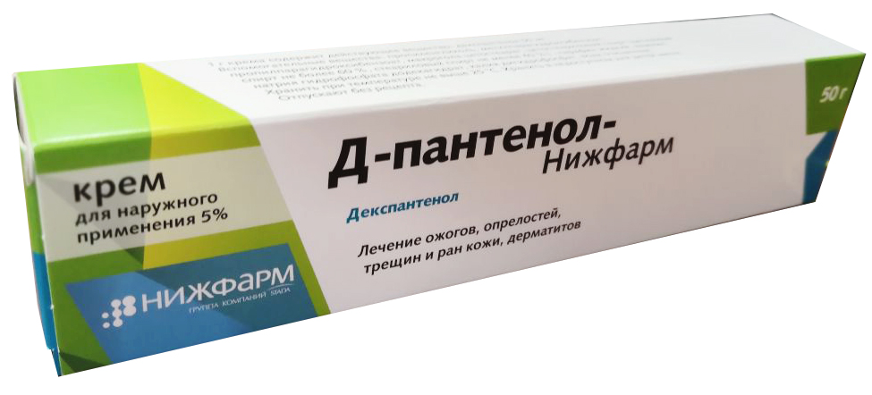 Д-Пантенол-Нижфарм, крем для наружного применения 5%, 50г  в .
