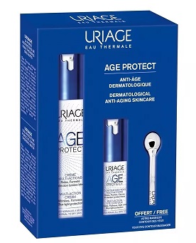 Купить uriage age protect (урьяж) набор: крем дневной многофункциональный 40мл + крем для кожи контура глаз 15мл + массажер в Нижнем Новгороде