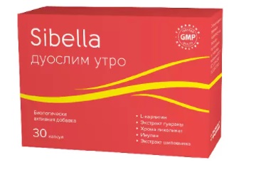Купить sibella (сибелла) дуослим утро, капсулы 300мг, 30 шт бад в Нижнем Новгороде