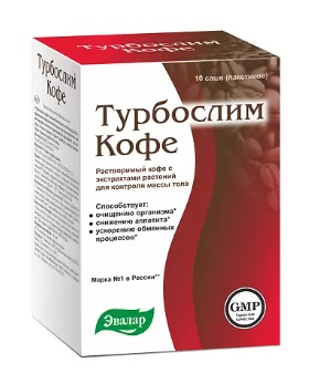 Купить турбослим кофе, пакет-саше 2г, 10 шт бад в Нижнем Новгороде