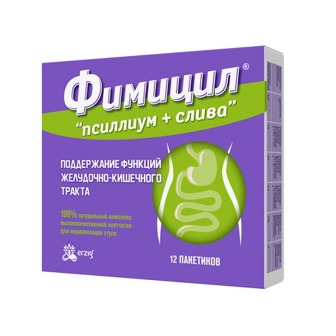 Купить фимицил псиллиум+слива, порошок для приема внутрь, пакетики-саше 5г, 12 шт бад в Нижнем Новгороде